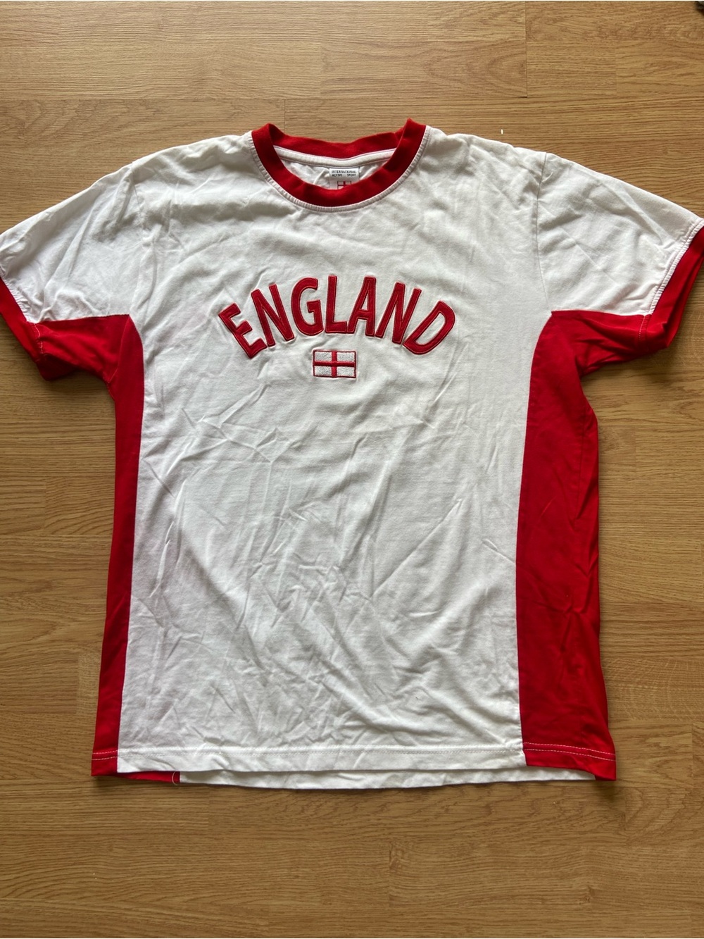 England Graphic Ringer Tee Adult XL